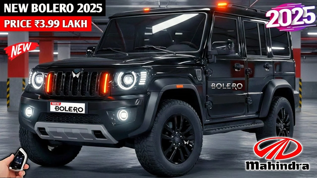 Mahindra Bolero 2025, New Bolero 2025 SUV, Mahindra 4x4 SUV India, Bolero 2025 EMI Price, Mahindra Diesel SUV, 35 KM/L Mileage Bolero, Mahindra AI Smart Console, Mahindra Bolero 2025 Launch, New Bolero Features, Mahindra Luxury SUV